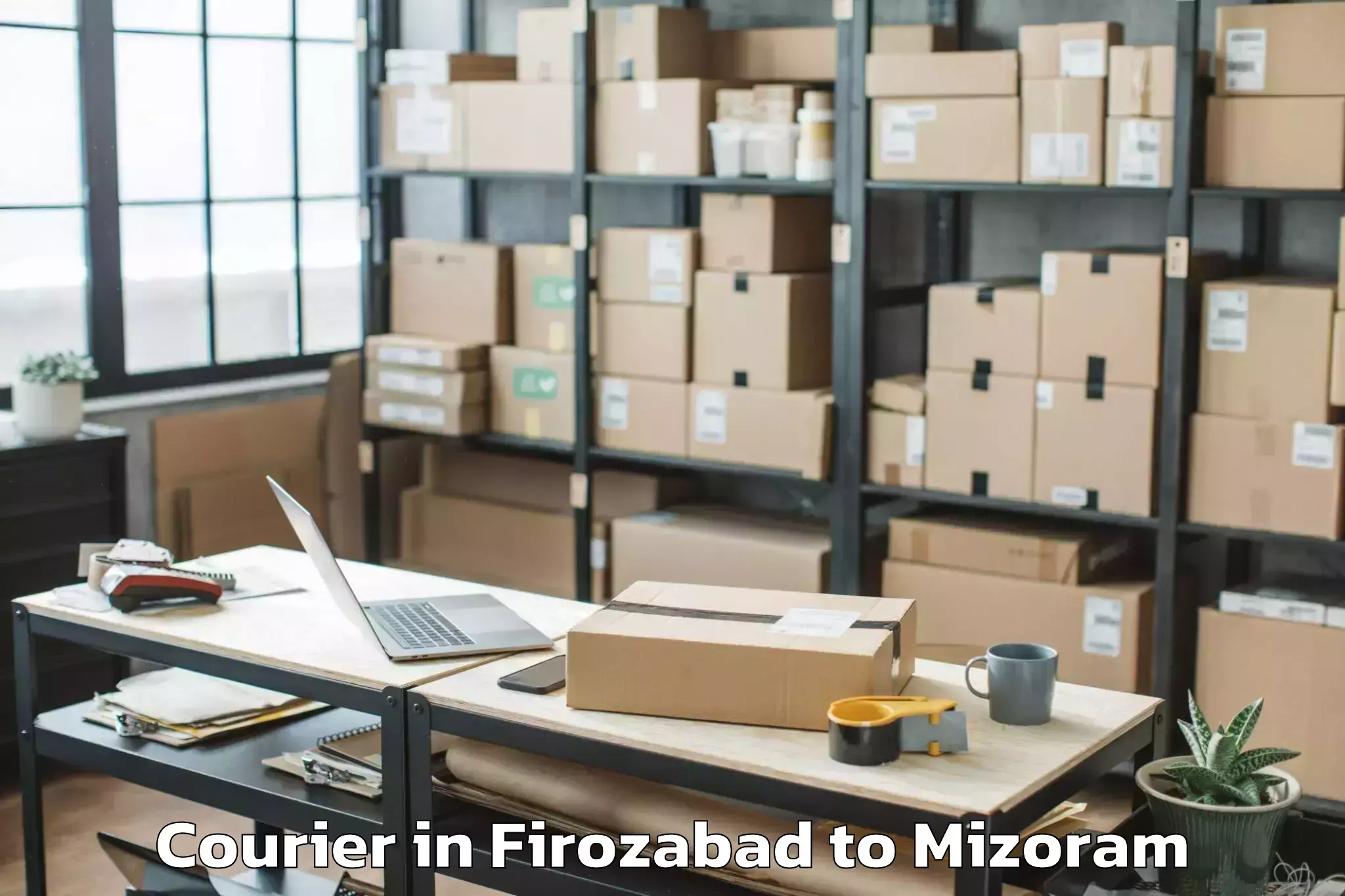 Firozabad to Sairang Courier